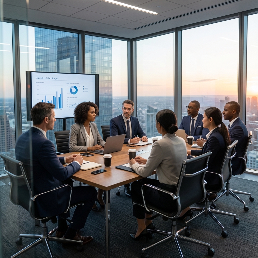 Modern corporate office interior