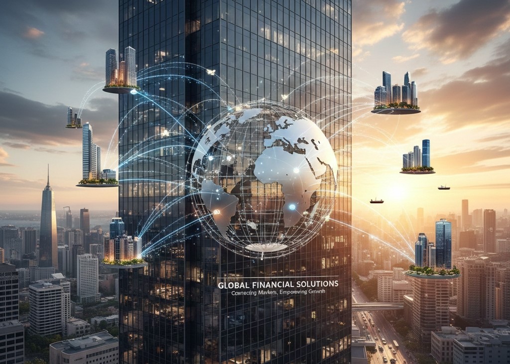 Office building to illustrate financial services