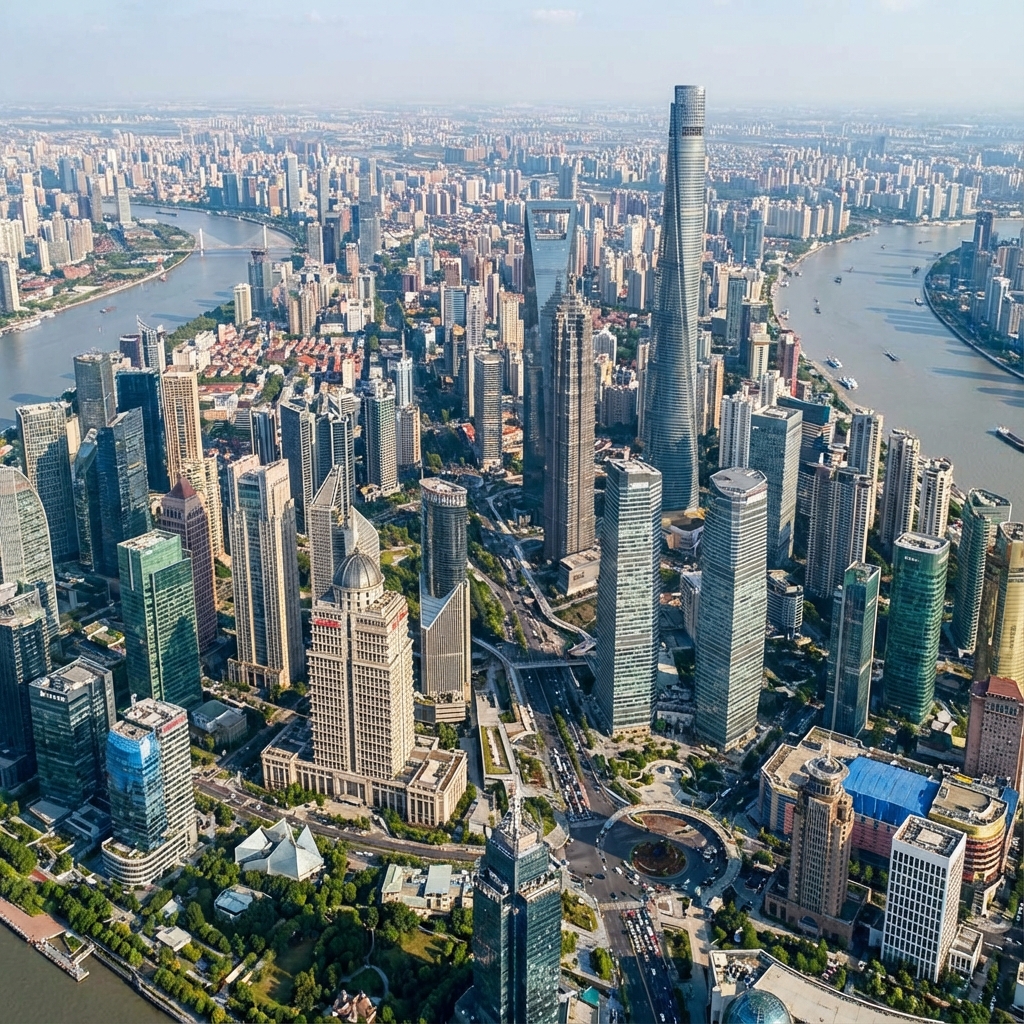 City from above to illustrate tax